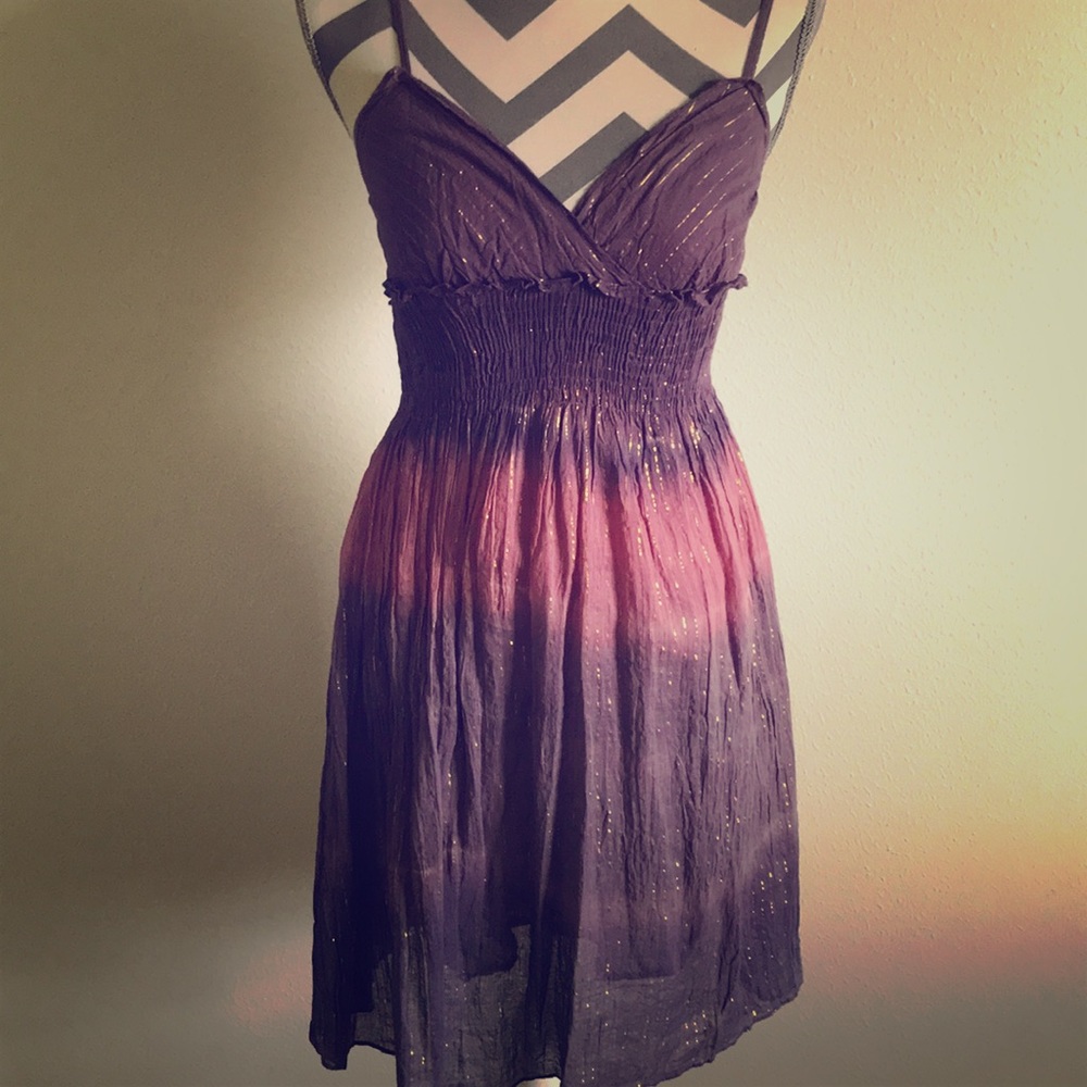 Whimsical purple dress